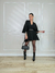 PONCHO TRICOT PRETO SCARLET