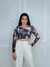 TOP CROPPED TULE HELÔ MARMORIZADO - loja online