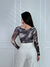 TOP CROPPED TULE HELÔ MARMORIZADO - comprar online