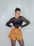 BLUSA TULE CARINA DRAPEADA PRETO na internet