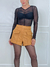 SHORT OPEN CARAMELO SUEDE