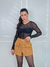BLUSA TULE CARINA DRAPEADA PRETO - loja online