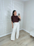 T-SHIRT CROPPED LIVIA BASIC MARROM