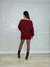 CONJUNTO TRICOT BORDÔ BL CANOA