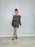 CONJUNTO TRICOT MARROM ACINZENTADO OMBRO A OMBRO - comprar online