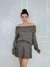 CONJUNTO TRICOT MARROM ACINZENTADO OMBRO A OMBRO - Arrazze  | Loja de roupas femininas | Seu novo site favorito