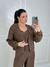 CONJUNTO TRICOT MARROM CASAQUINHO na internet
