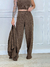 CONJUNTO TRICOT MARROM CASAQUINHO