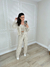 CONJUNTO TRICOT BEGE CASAQUINHO