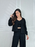 CONJUNTO TRICOT PRETO CASAQUINHO