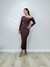 VESTIDO MIDI MG MARROM SABRINA