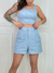 SHORT LINHO ANGELICA AZUL