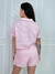 BLUSA LINHO DANI GOLA POLO ROSA - Arrazze  | Loja de roupas femininas | Seu novo site favorito