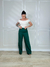 CALÇA PANTALONA LINHO LETICIA VERDE