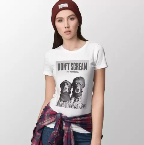 T-Shirt Feminina Don't Scream