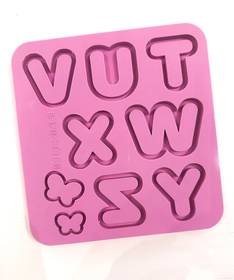 Molde Alfabeto Shacker 5,5cm cada letra (T ao Z)