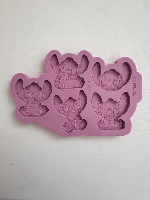Molde 5 Stitch (4 cm cada cavidade)