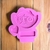 Molde de silicone Crachá meninas DOCINHO