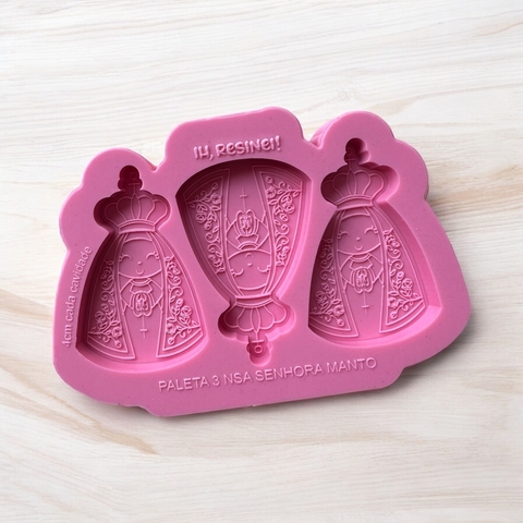 Molde 3 Nsa Senhora manto 4cm cada