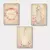 Kit de três quadros religiosos com imagens de Nossa Senhora de Fátima, Santa Rita e uma guirlanda decorativa com o nome Isabela.