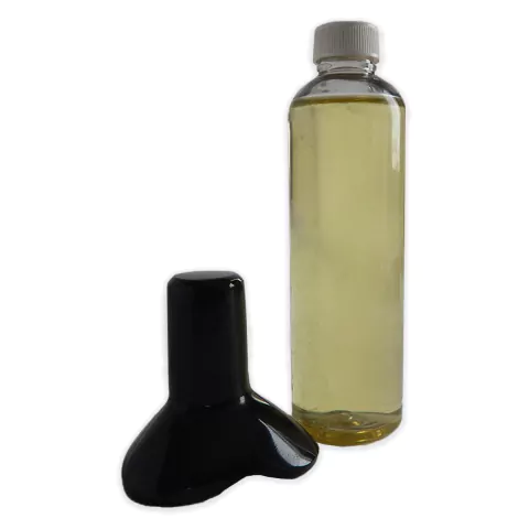 Piedra Caliente De Obsidiana Para Masaje Tipo Trébol +aceite