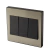 Conjunto fit Steel 3 Interruptores Pequenos Paralelo - 2x2,5 - Grafite