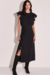 SAIA FEMININA LINZZI MAXI MIDI BABADOS EM CREPE