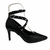 SCARPIN FEMININO TIRA DE AMARRAÇÃO COM APLICAÇÕES EM SPIKES