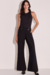 CALCA FEMININA LINZZI WIDE LEG EM ALFAIATARIA COM DETALHE - comprar online