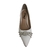 SCARPIN FEMININO BRANCO COM DETALHES EM STRASS NOIVAS - mag!