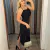 VESTIDO FEMININO MIDI ALÇAS FINAS - comprar online