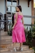 VESTIDO FEMININO FLOR DE LIS MIDI COM CINTO EM FLOR - comprar online