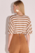 T-SHIRT FEMININA LINZZI LISTRADA COM BOLSO na internet