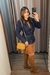 BLAZER FEMININO PURA MANIA JEANS COM OBREIRAS E BOTOES DOURADOS na internet