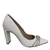 SCARPIN FEMININO BRANCO COM DETALHES EM STRASS NOIVAS