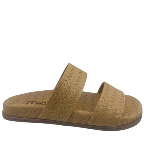 SANDÁLIA PAPETE FEMININA TRAMADA COM SOLADO COMFY DUAS TIRAS - comprar online