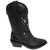BOTA FEMININA TEXANA COURO COM DETALHES BORDADOS