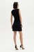 VESTIDO FEMININO FLOR DE LIS JUSTO CURTO DETALHE DRAPEADO - mag!