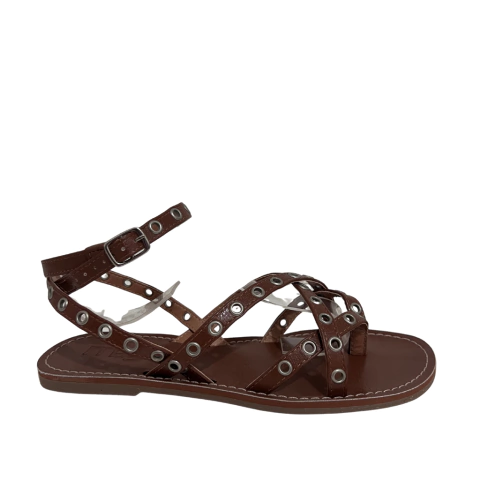 RASTEIRA FEMININA COM TIRAS E ILHOS METALIZADOS - comprar online