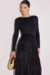 SAIA FEMININA LINZZI MAXI MIDI EM TECIDO PLISSADO - comprar online