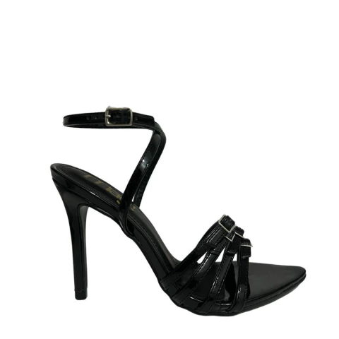 SANDÁLIA FEMININA BICO FINO COM TIRAS E DETALHES EM FIVELAS - comprar online