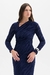 VESTIDO FEMININO FLOR DE LIS MIDI JUSCO COM DETALHES - comprar online