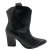 BOTA FEMININA COURO BICO FINO SALTO GROSSO MÉDIO - mag!