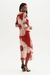 VESTIDO FEMININO FLOR DE LIS MAX MIDI ESTAMPADO - comprar online