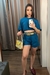 SHORTS FEMININO PURA MANIA COM PREGAS BOLSO FACA