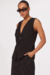 MAXI COLETE FEMININO ALFAIATARIA COM BOLSO - comprar online