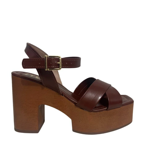 SANDÁLIA FEMININA MEIA PATA TIRAS CRUZADAS - comprar online