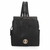 MOCHILA FEMININA MEDIA COM ZÍPER QUADRADA E BOLSOS NAS LATERAIS