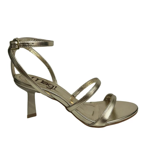 SANDÁLIA FEMININA COM TIRAS E SALTO MIDI