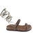 BIRKEN FEMININA COM DUAS TIRAS EM STRASS E AMARAÇÃO - loja online